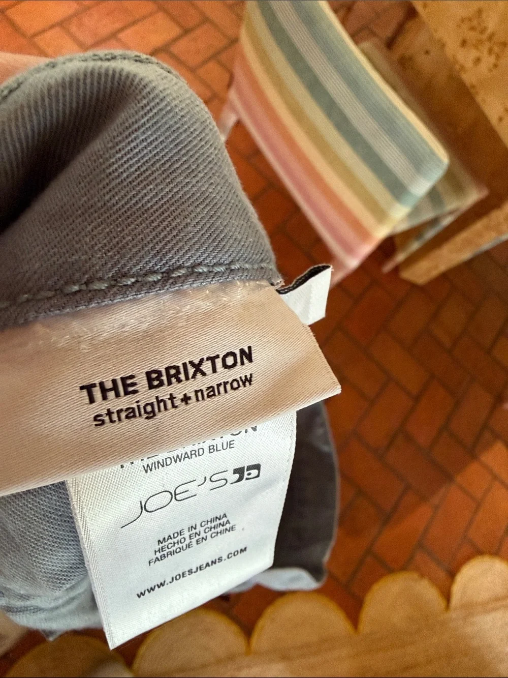 NWT - Joe's Jeans - Men's The Brixton Straight Jeans in Windward Blue - Size: 33